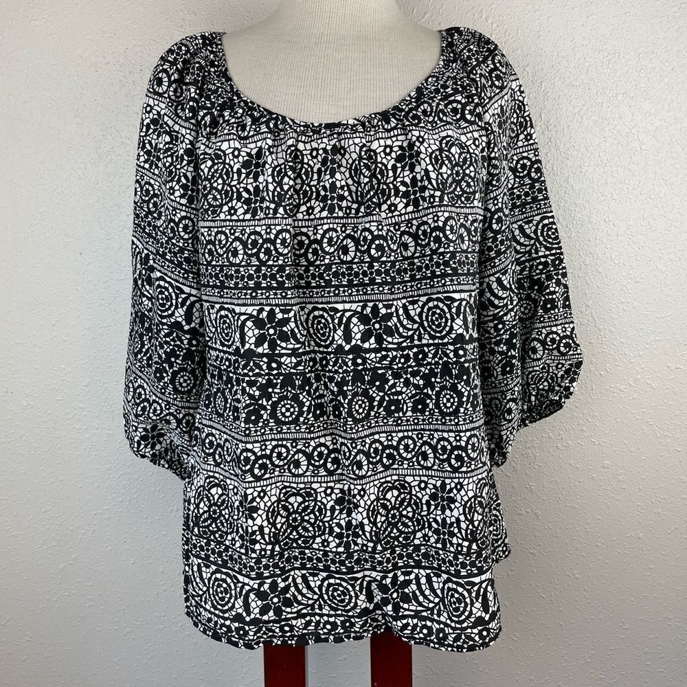 New York City Design Company Blouse Top Size L EUC